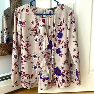 Floral Pleated Blouse